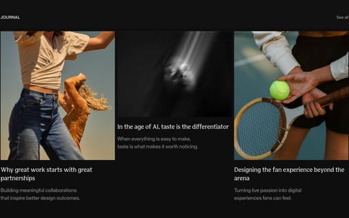 Blog section preview