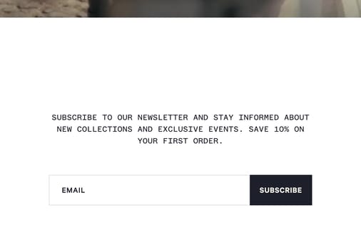 Newsletter section preview