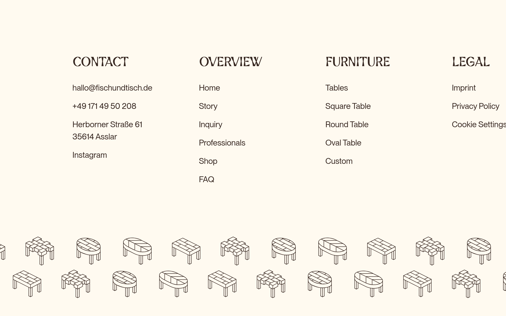 Footer section preview