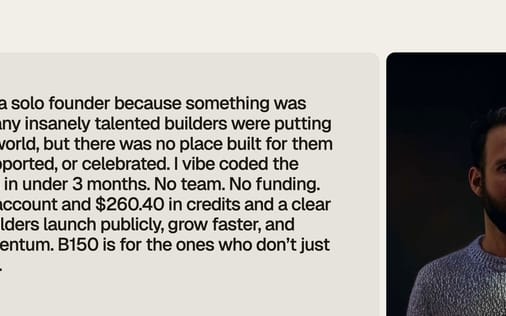 Testimonial section preview