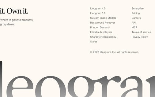Footer section preview