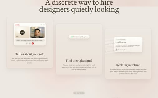 Feature section preview