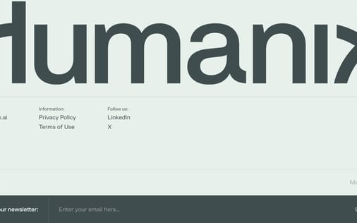 Footer section preview
