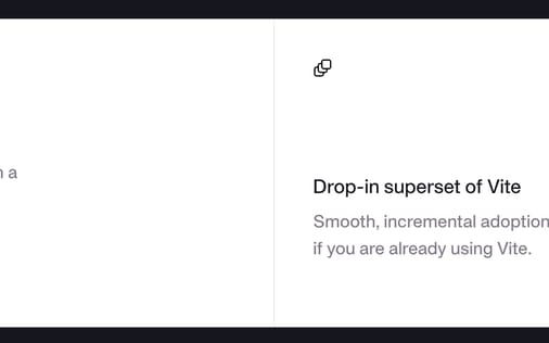 Feature section preview