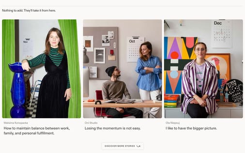 Blog section preview