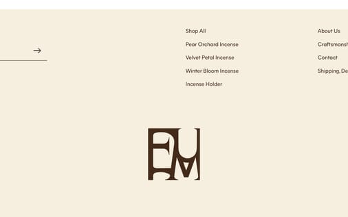 Footer section preview