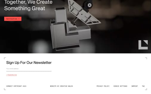 Footer section preview
