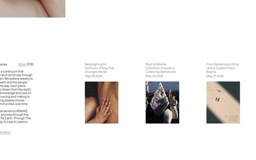 Blog section preview