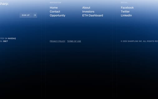 Footer section preview