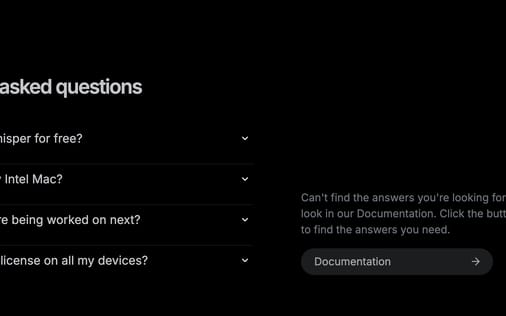 FAQ section preview