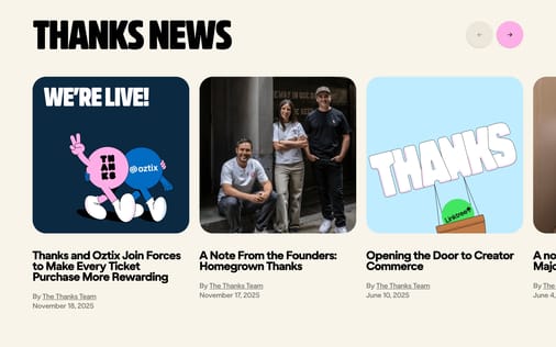 Blog section preview
