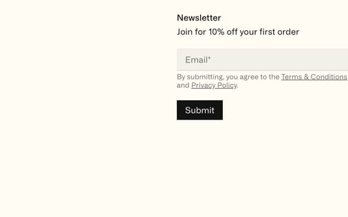 Footer section preview