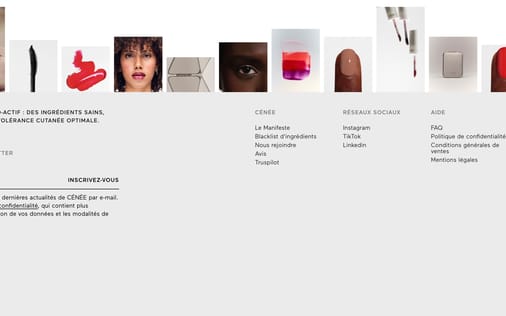 Footer section preview