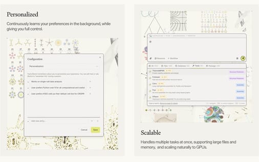 Feature section preview