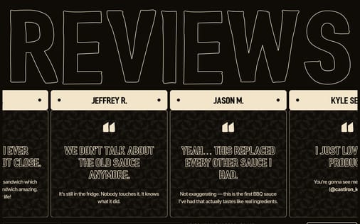 Testimonial section preview