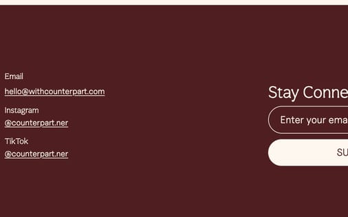 Footer section preview