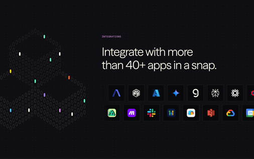 Integrations section preview