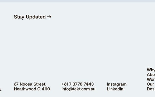 Footer section preview