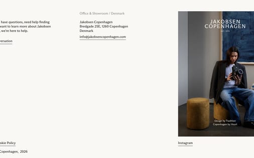 Footer section preview