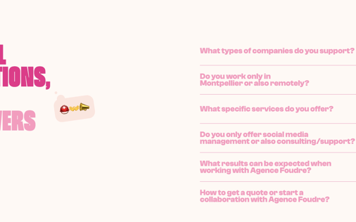 FAQ section preview