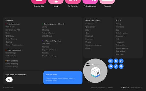 Footer section preview