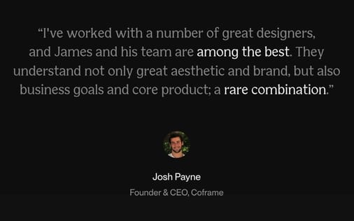 Testimonial section preview