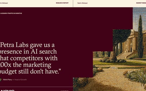 Testimonial section preview