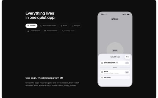 Feature section preview