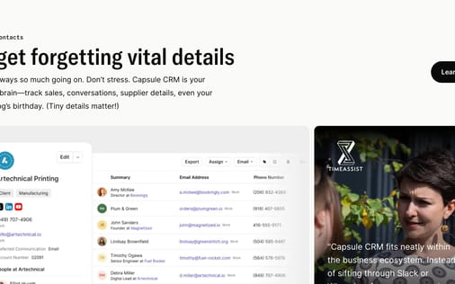 Feature section preview