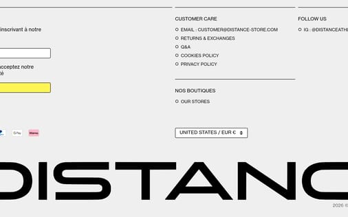 Footer section preview