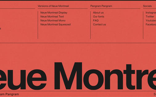 Footer section preview