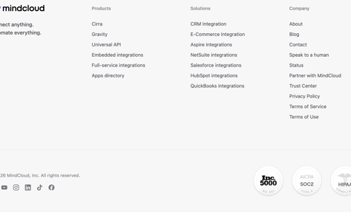Footer section preview