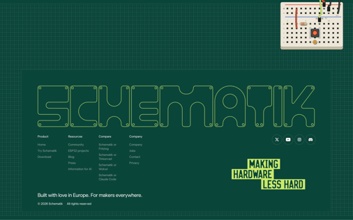 Footer section preview