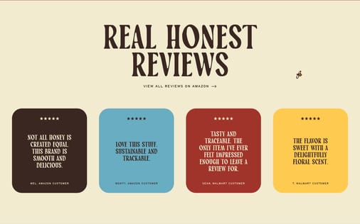 Testimonial section preview