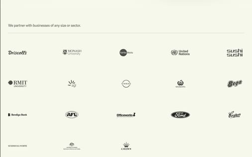 Brand section preview