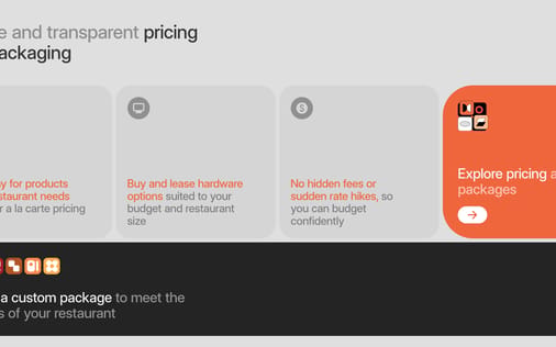Pricing section preview