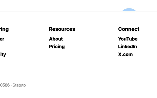 Footer section preview