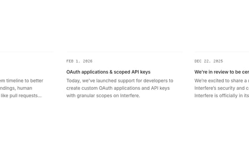 Blog section preview