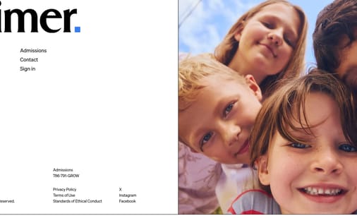 Footer section preview