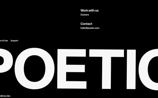 Footer section preview