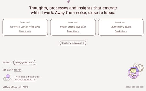 Footer section preview