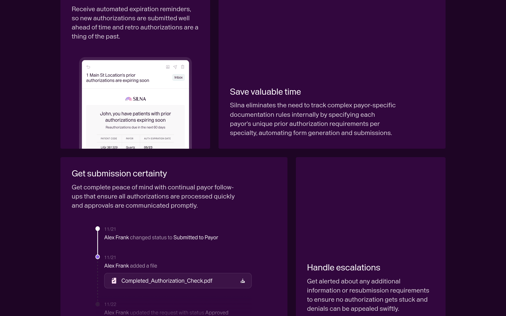 Features section preview