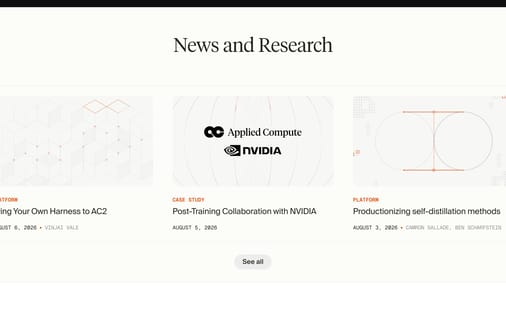 Blog section preview