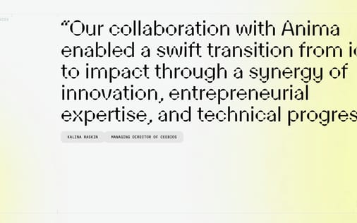 Testimonial section preview