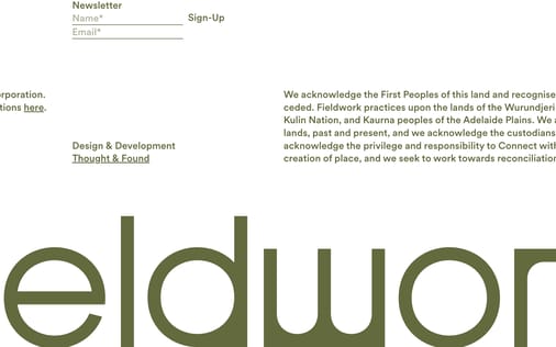 Footer section preview