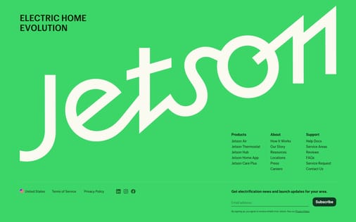 Footer section preview