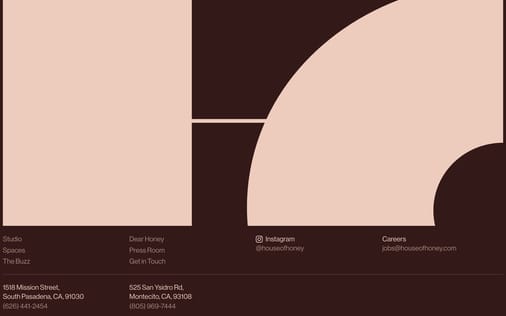 Footer section preview