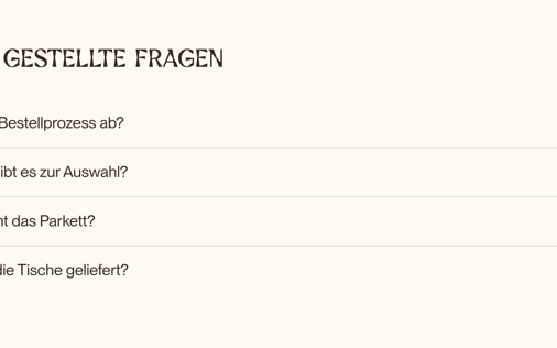 FAQ section preview
