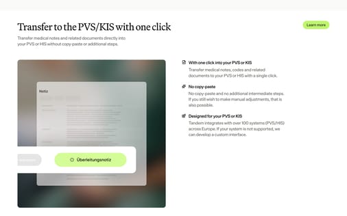 Feature section preview
