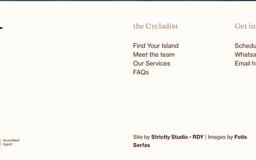 Footer section preview